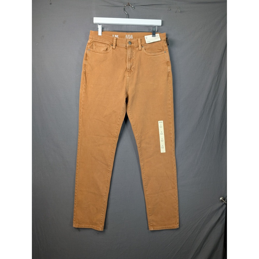a.n.a a new approach High-Rise Straight Jeans Brown Sugar Size 12